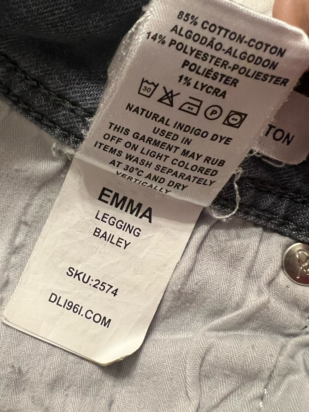 DL1961 Gray Emma Legging Jeans Size 31 - Picture 13 of 13